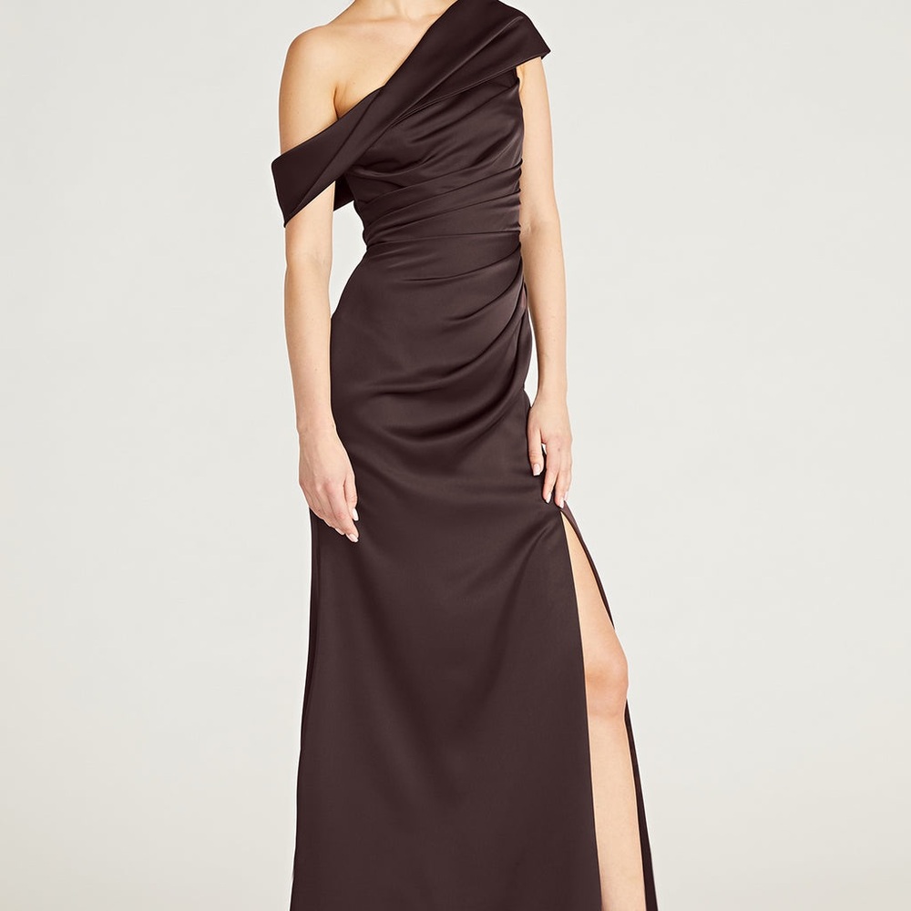 Celia One Shoulder Draped Gown NWT size 6 - Picture 5 of 9